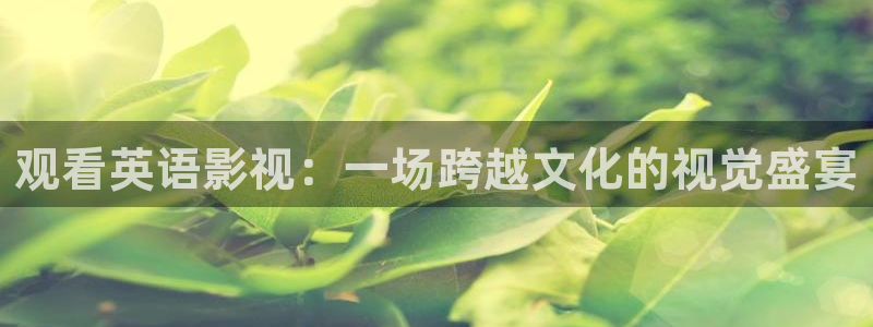 一级片樱桃视频：观看英语影视：一场跨越文化的视觉盛宴